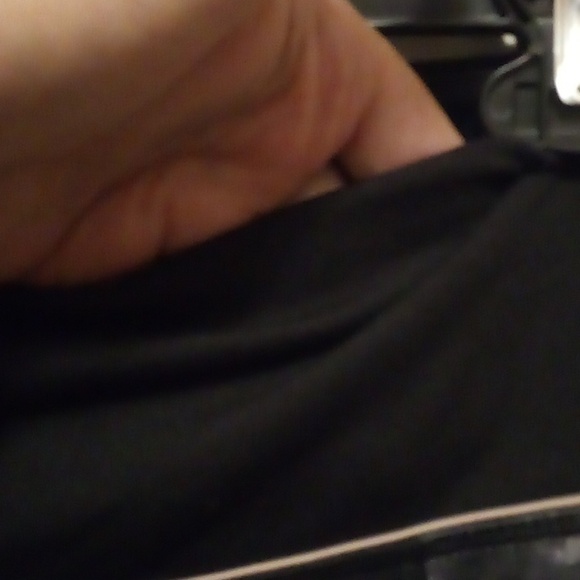 Mono B Black With Marble Design Inside Waist Pocket Leggings - Size Large - Picture 9 of 10